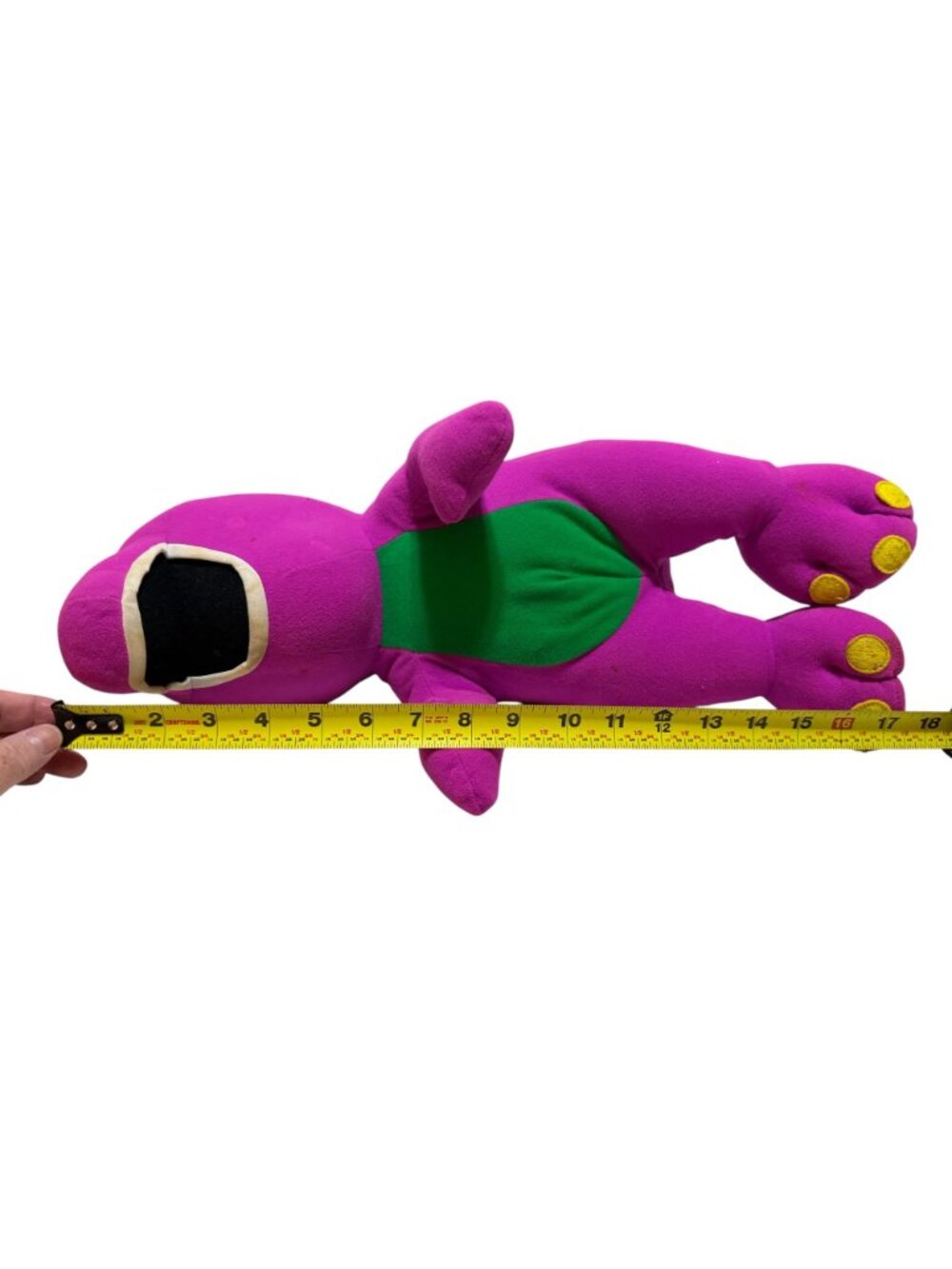 Talking Barney Dinosaur 1993 Tested Works Plush Toy - Picture 7 of 16